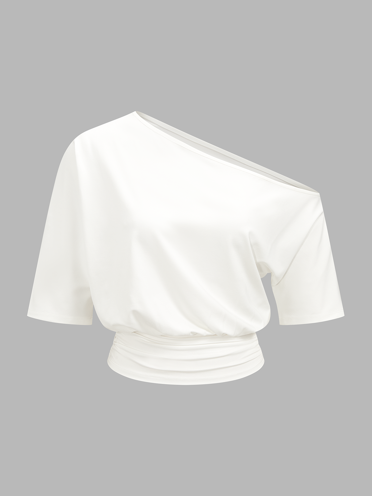 Off-Shoulder Cinched Waist Crop Top for Women, Summer Fashion Essential