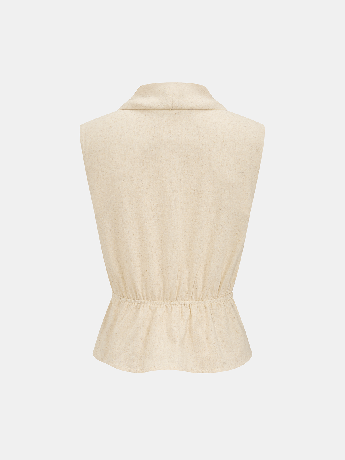 Linen Blend Wrap Vest Top for Women, Summer Casual