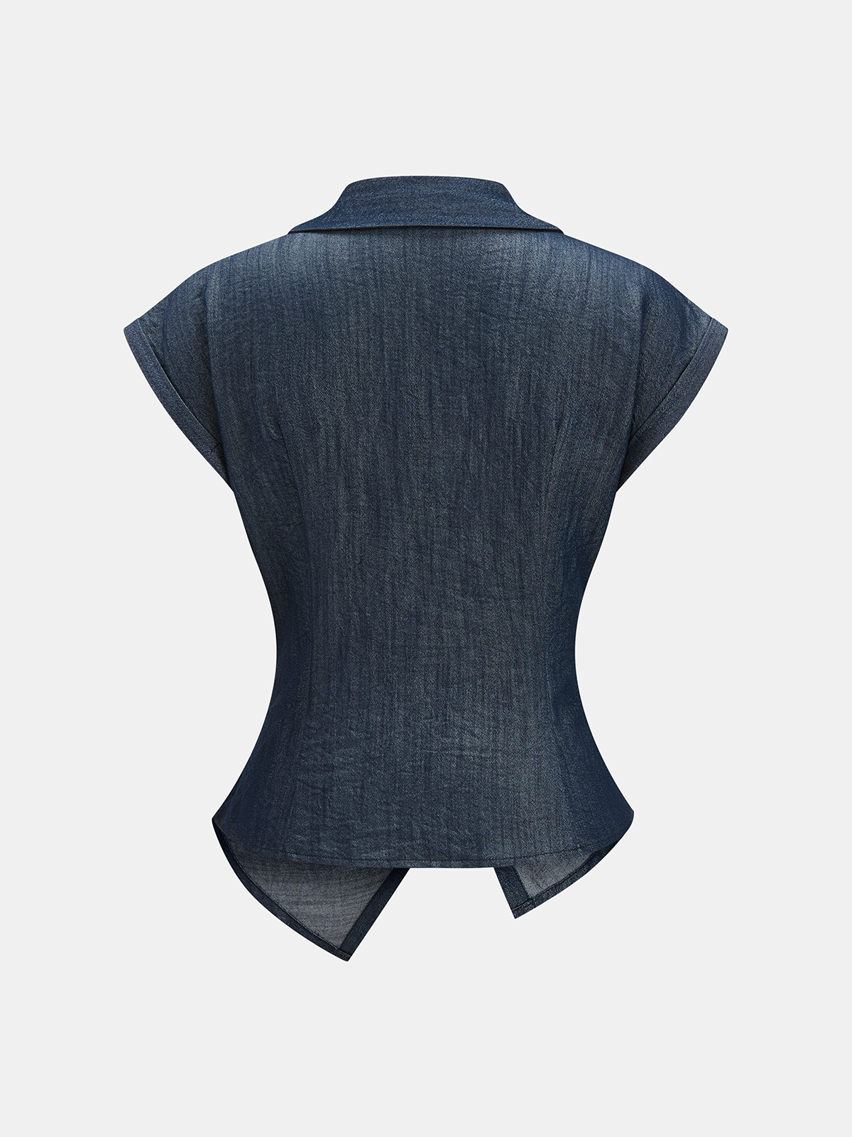 Twist Front Cap Sleeve Shirt & Pants Set with Elastic Waistband