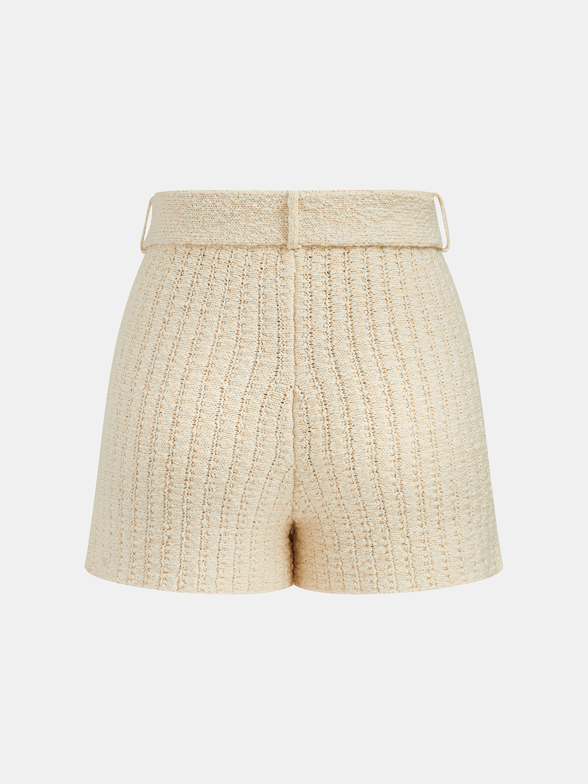 Textured Knit Short Sleeve Top & Shorts Set for Women Comfort Fit