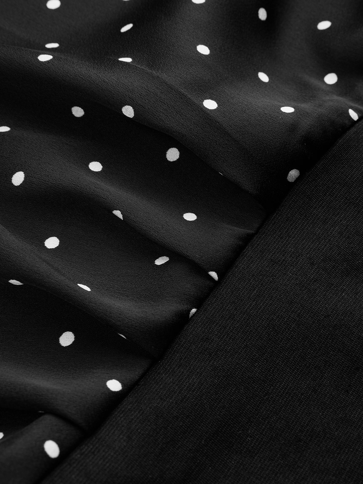 Polka Dot Cowl Neck Halter Tank Top with Adjustable Straps