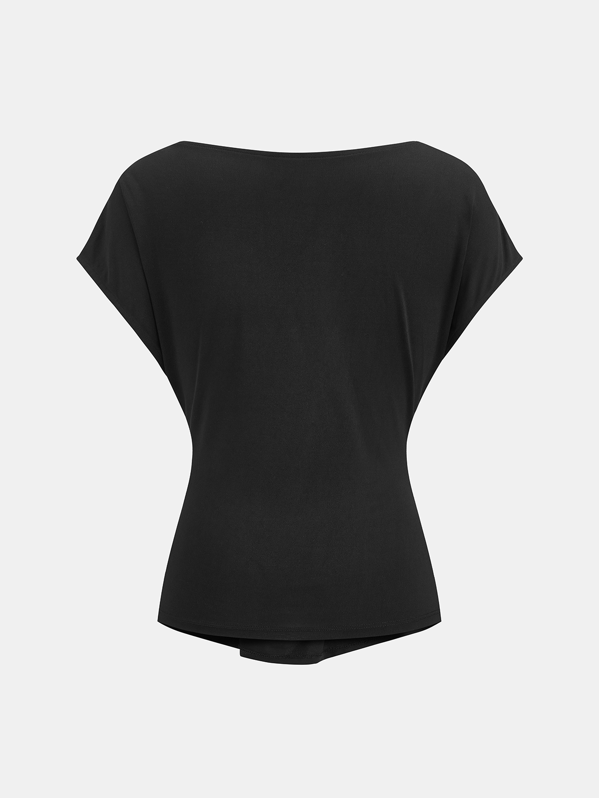 Cowl Neck Fitted Buttoned Blouse with Long Sleeves for Women