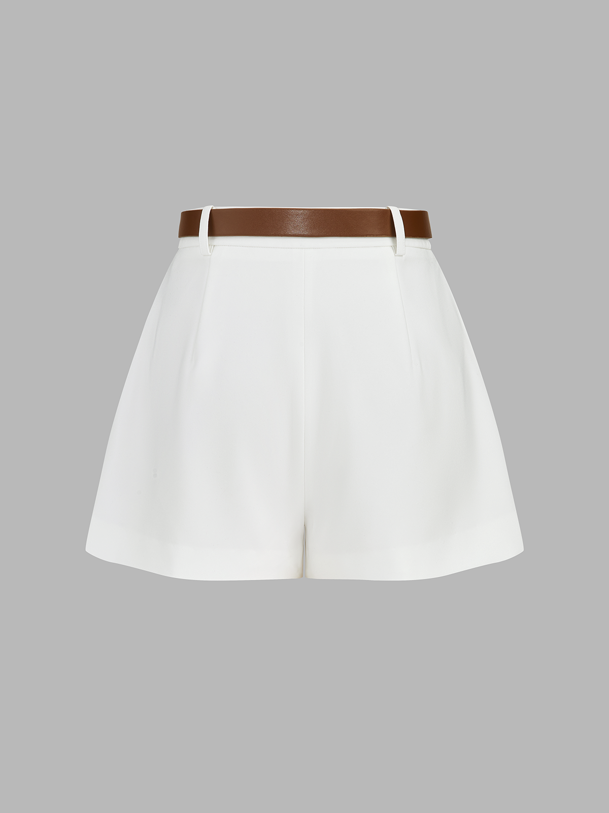 Draped Sleeveless Top & Belted Shorts Set for Women Summer Casual