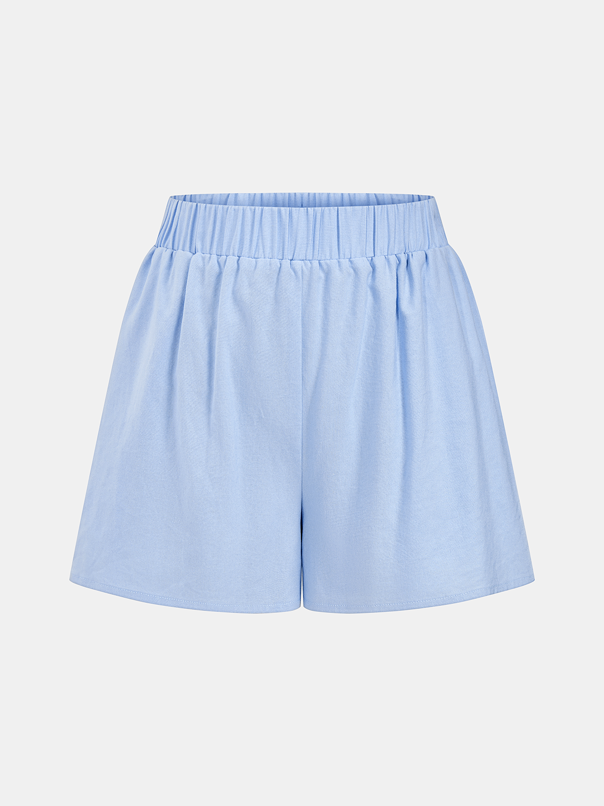 Off Shoulder Smocked Peplum Top & Shorts Set for Women Spring/Summer Fashion
