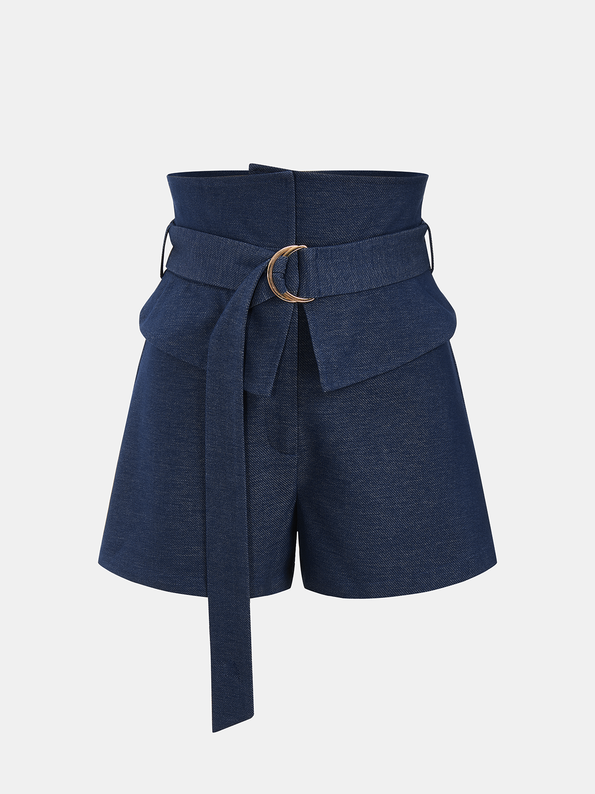 High-Waist Belted A-Line Shorts for Women Comfort Fit