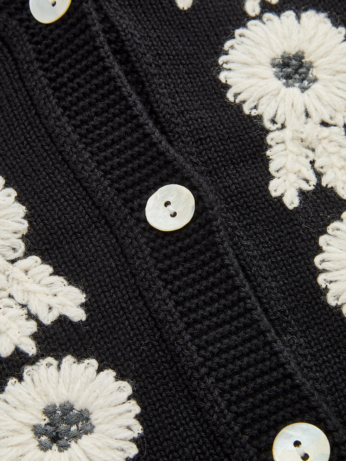 3D Floral Embroidered V-Neck Knit Vest for Women Casual Layering