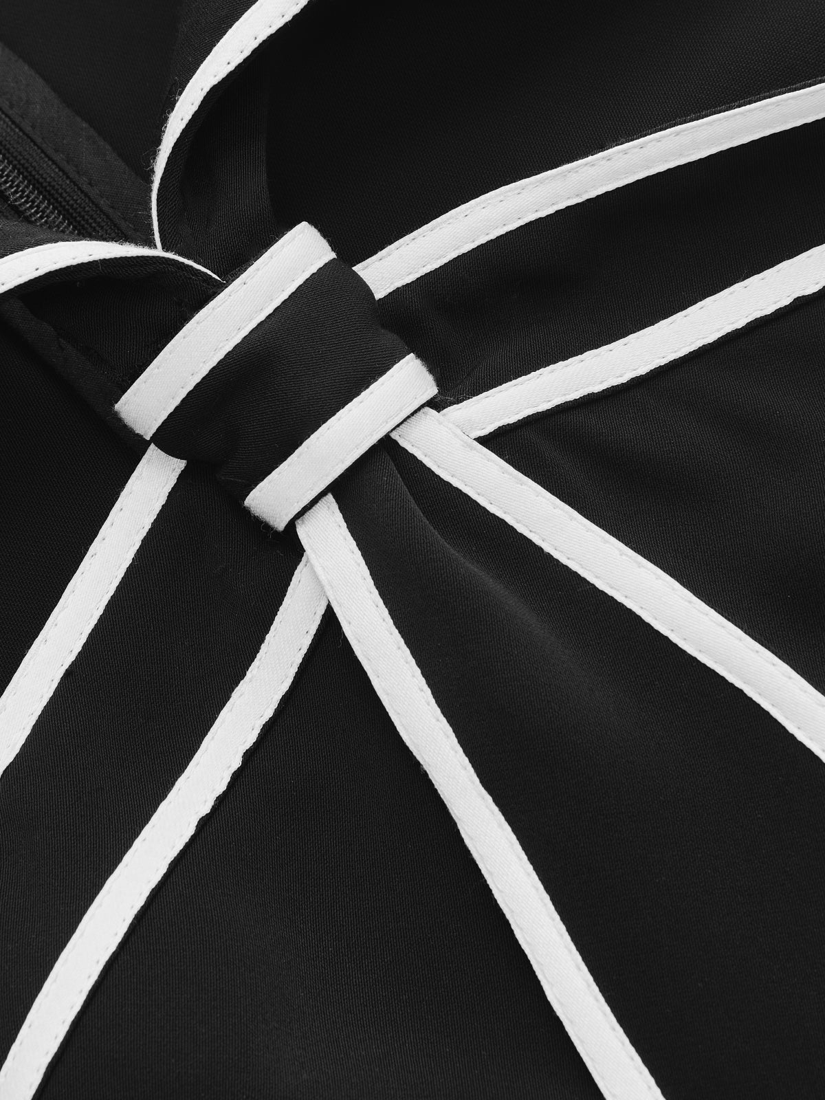 Tie Detail Contrast Piping Sleeveless Blouse for Women Casual Wear