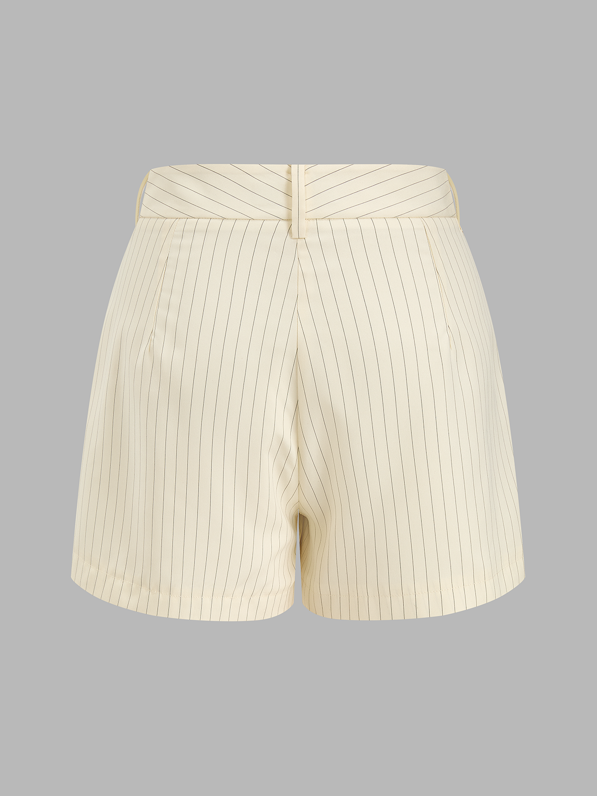Striped Tie-Front Cropped Top & Shorts Set for Women Summer Casual