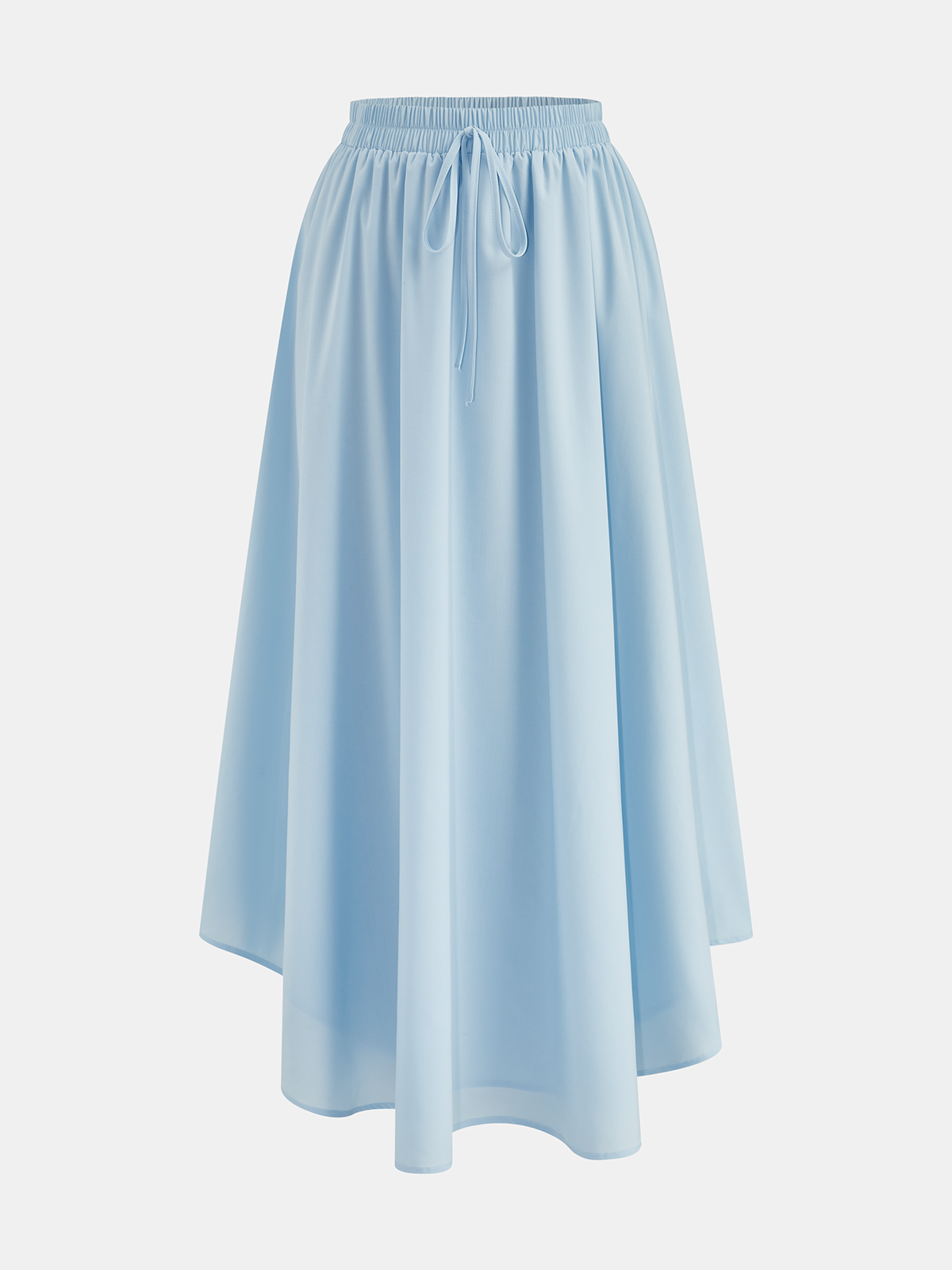 V-Neck Cap Sleeve Top & Drawstring Skirt Set for Women Casual Summer Wear
