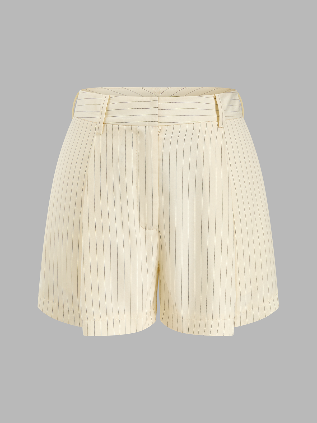 Striped Tie-Front Cropped Top & Shorts Set for Women Summer Casual
