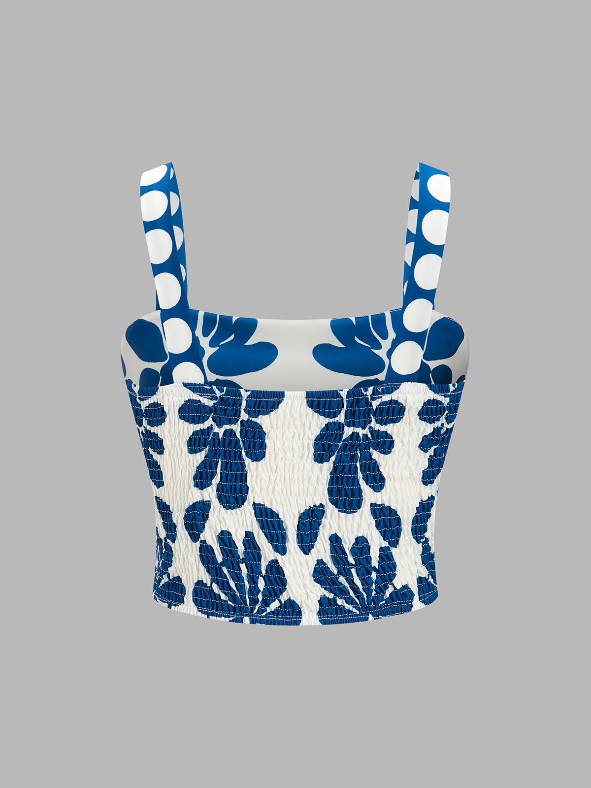 Floral Print Cami Top & Smocked Skirt Set for Women Summer Trend