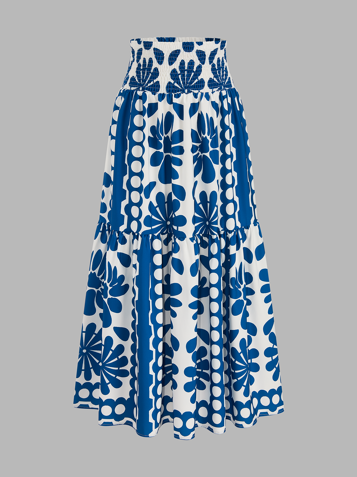Floral Print Cami Top & Smocked Skirt Set for Women Summer Trend