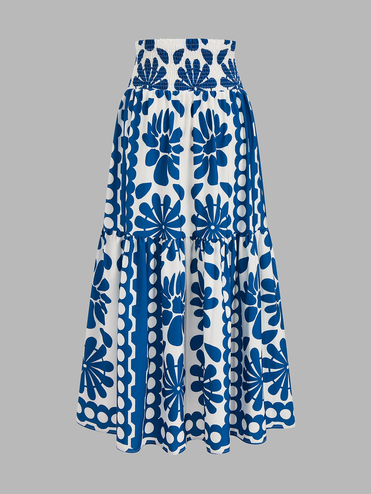 Floral Print Cami Top & Smocked Skirt Set for Women Summer Trend