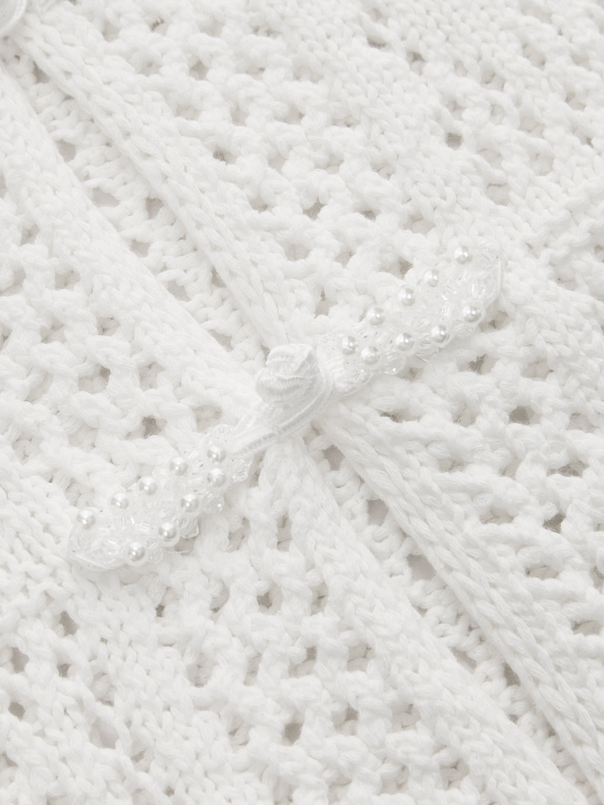 Frog Button Crochet Knit Short Sleeve Top for Women Casual Summer Wear