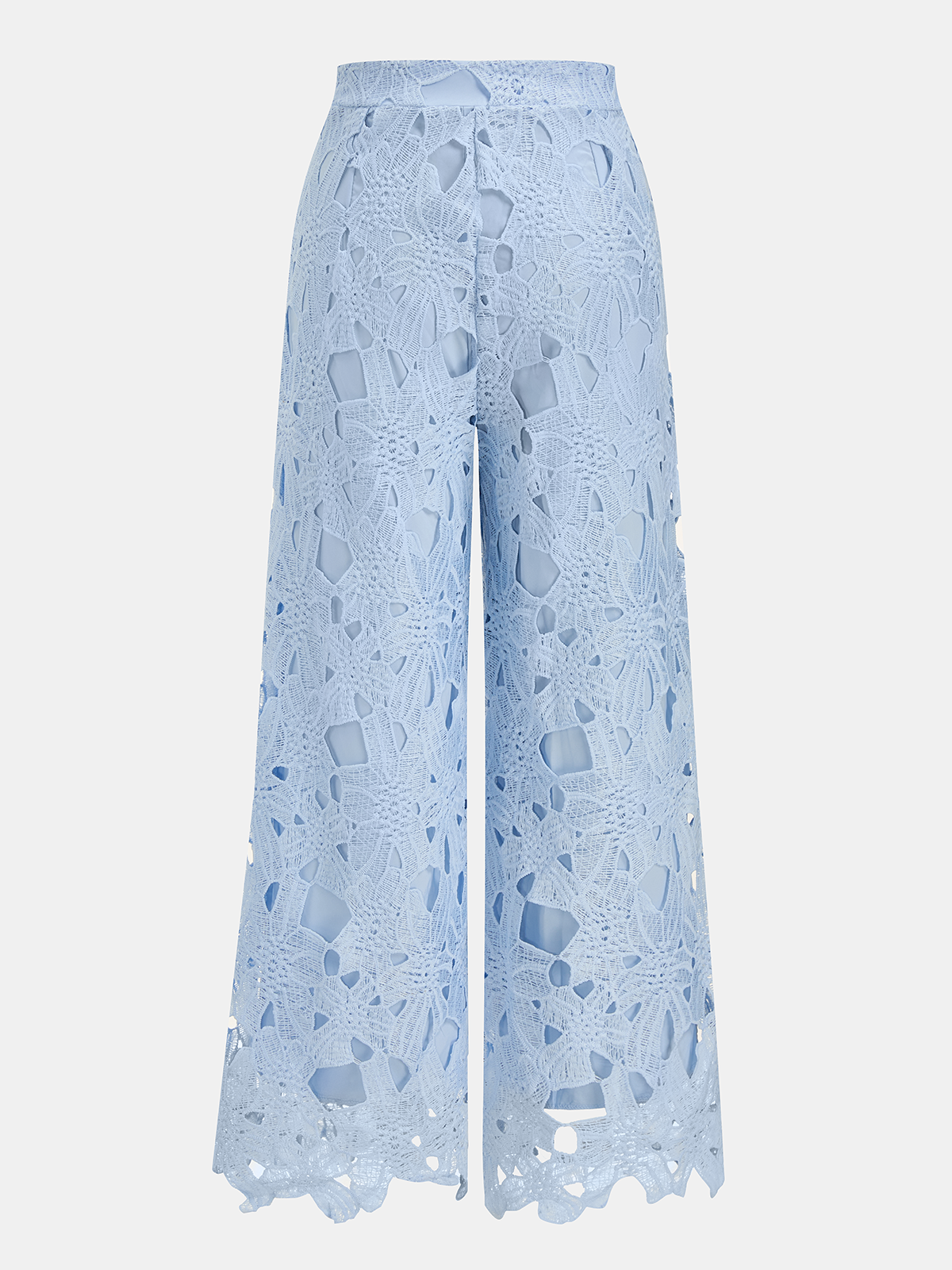 Lace Sleeveless Cropped Shirt & Pants Set for Women Summer Casual