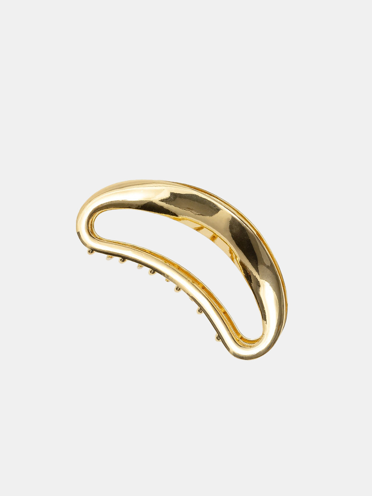 Metal Curved Hollow Out Hair Claw Clip, Durable Stylish Easy Grip Accessory