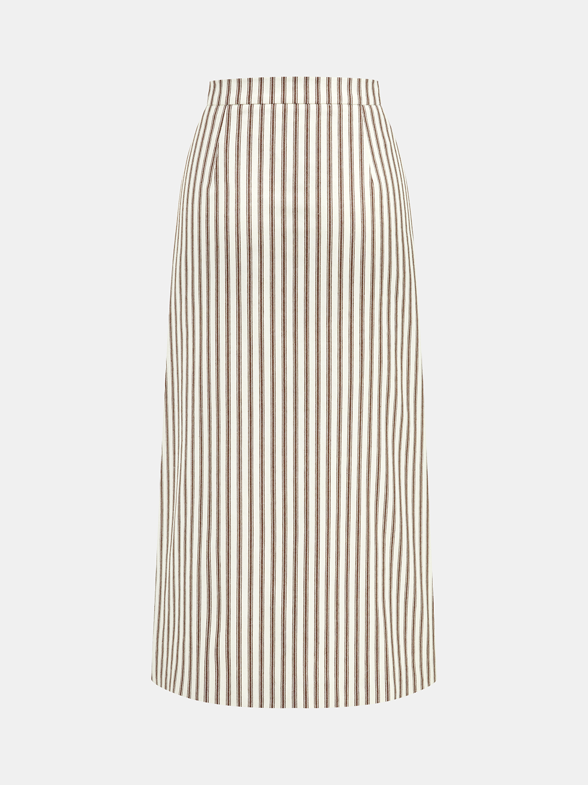 Cotton Striped Sleeveless Top & Midi Skirt Set for Summer Wear