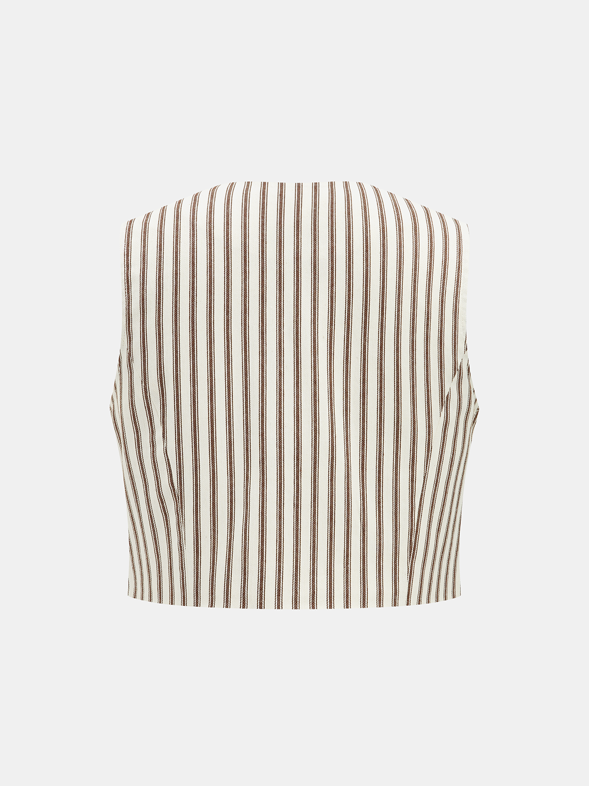 Cotton Striped Sleeveless Top & Midi Skirt Set for Summer Wear