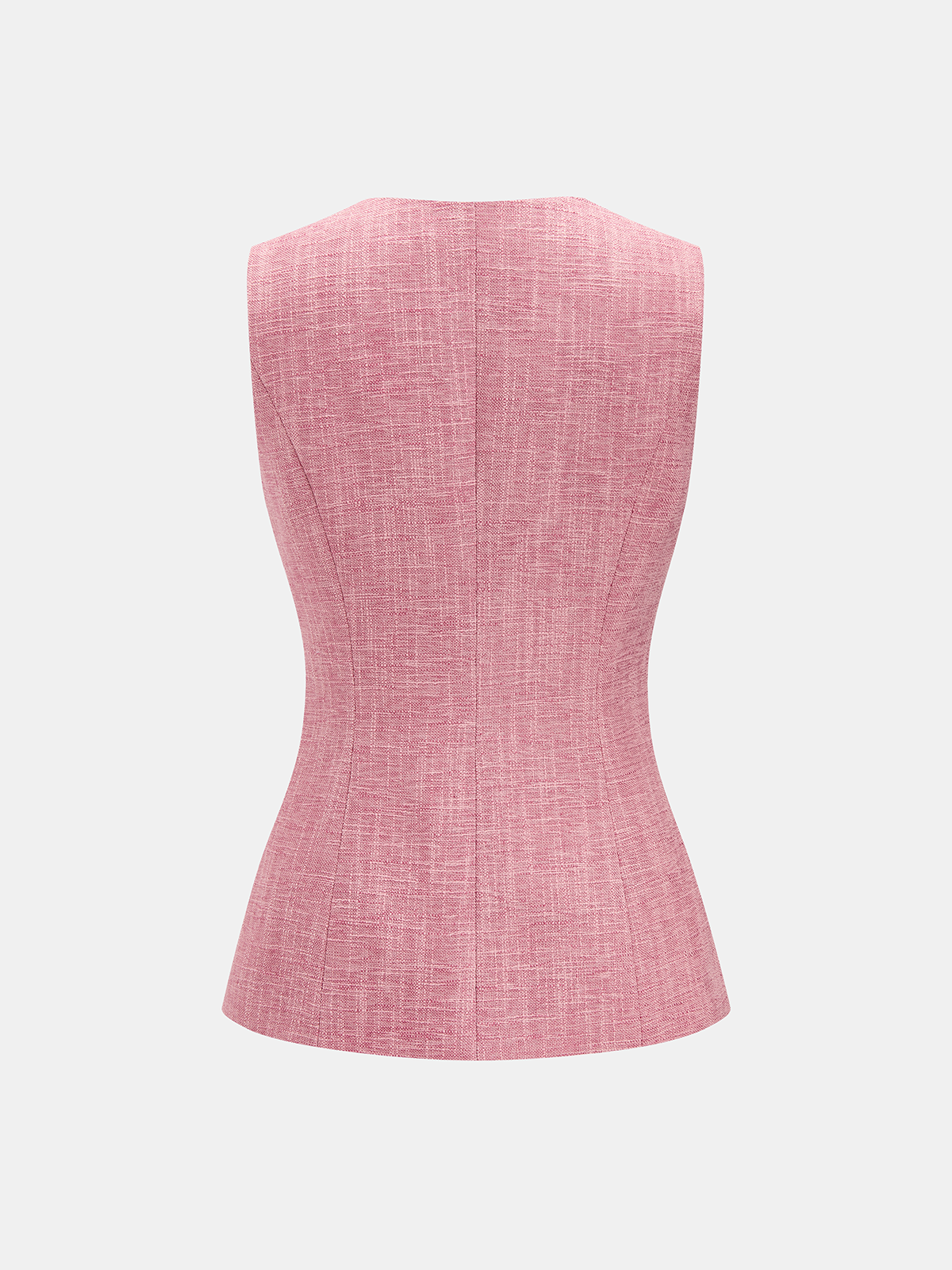 Tweed Sleeveless Vest & Mini Skirt Set for Women Casual Outfit