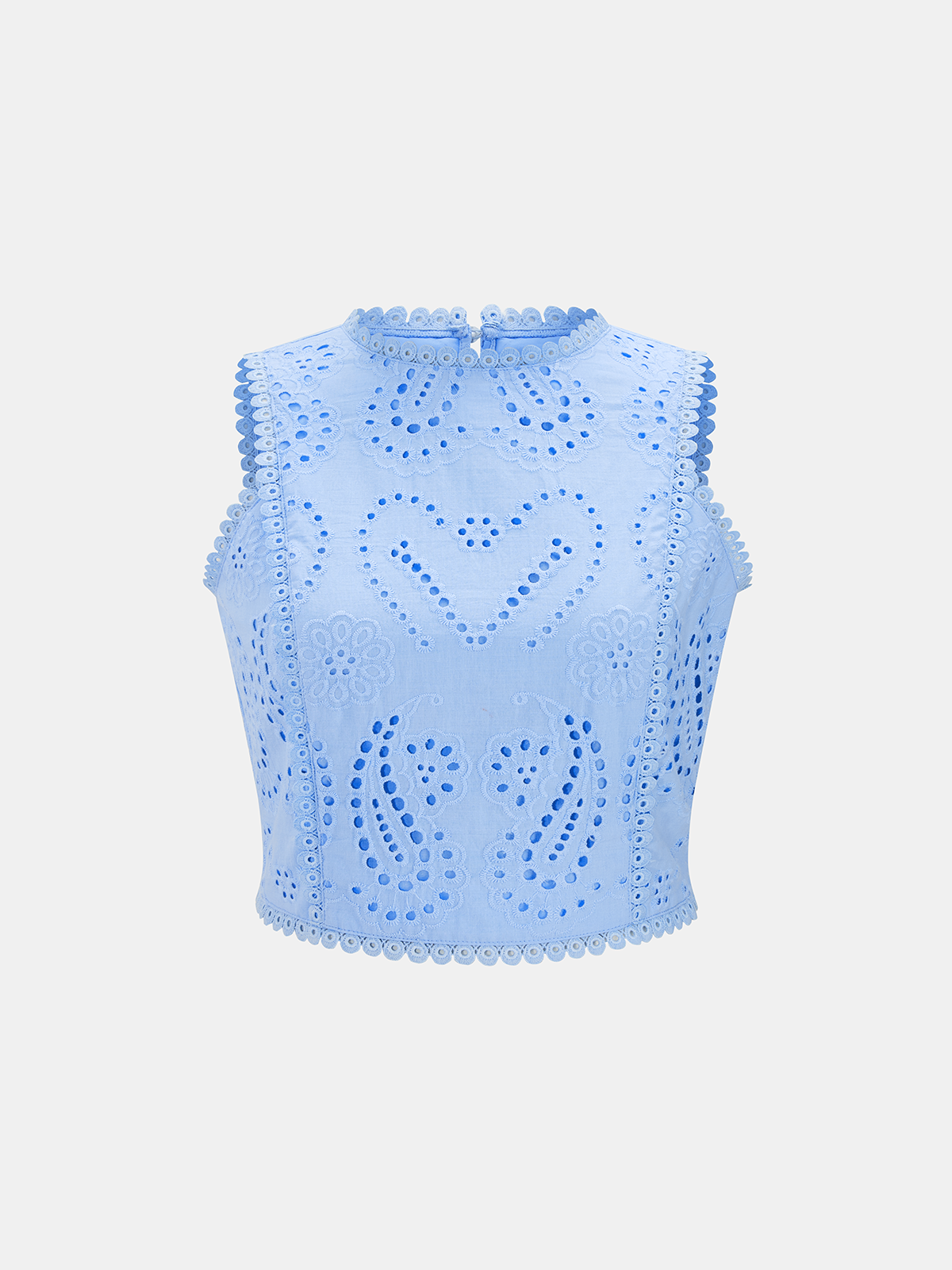 Eyelet Embroidery Top & Maxi Skirt Set for Women Summer Casual