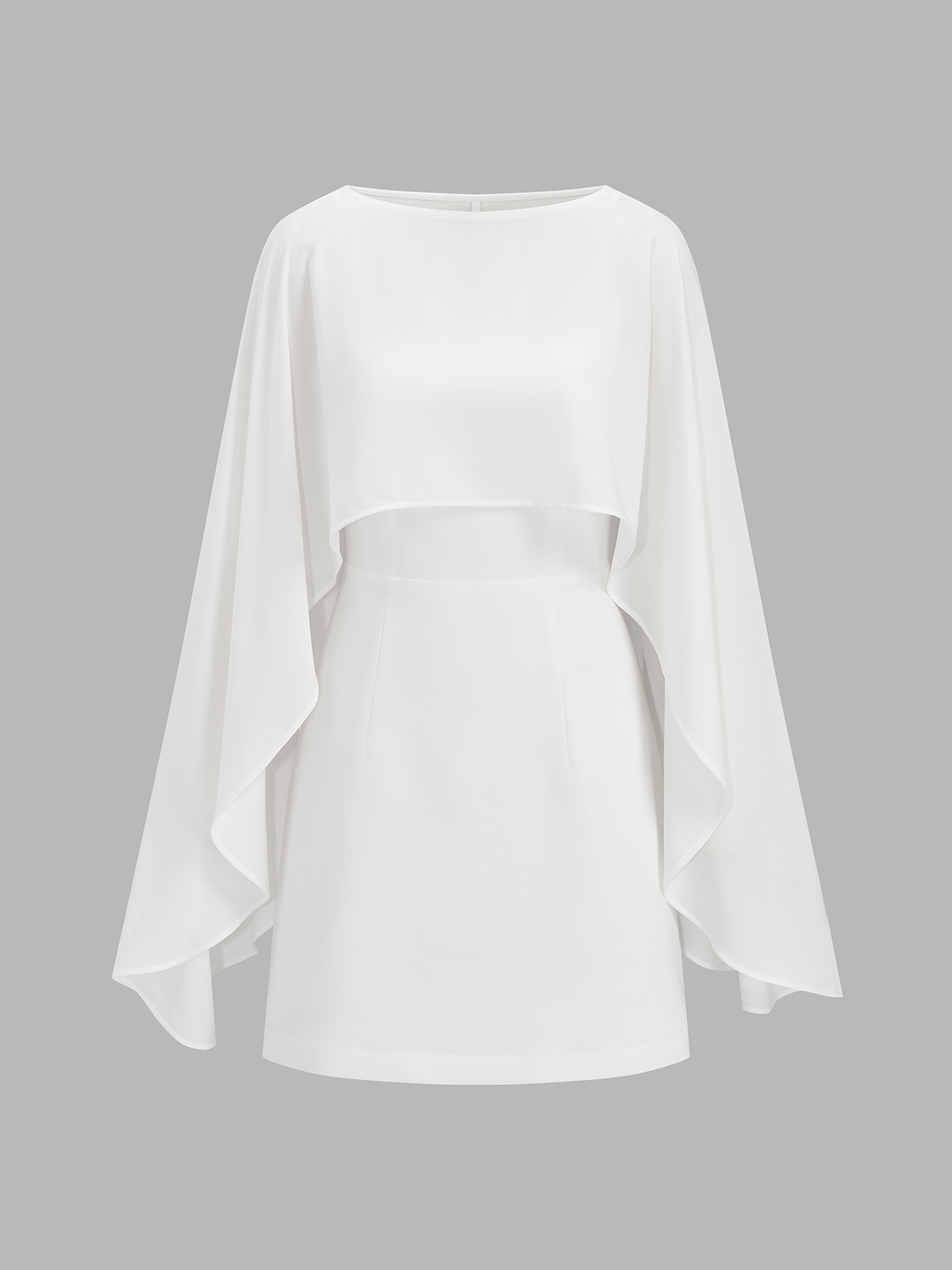 Cape Overlay Cami Mini Dress Stylish Two Piece Set for Women