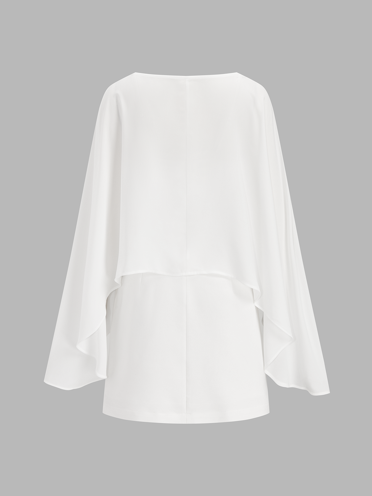 Cape Overlay Cami Mini Dress Stylish Two Piece Set for Women