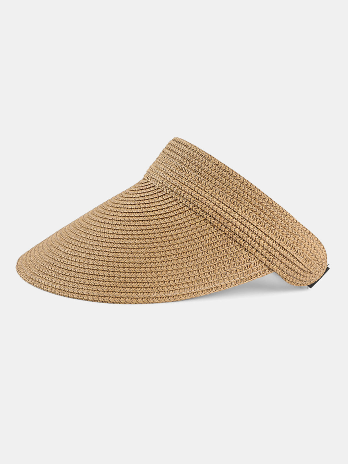 Straw Woven Adjustable Visor Hat with UV Protection for Outdoor Use