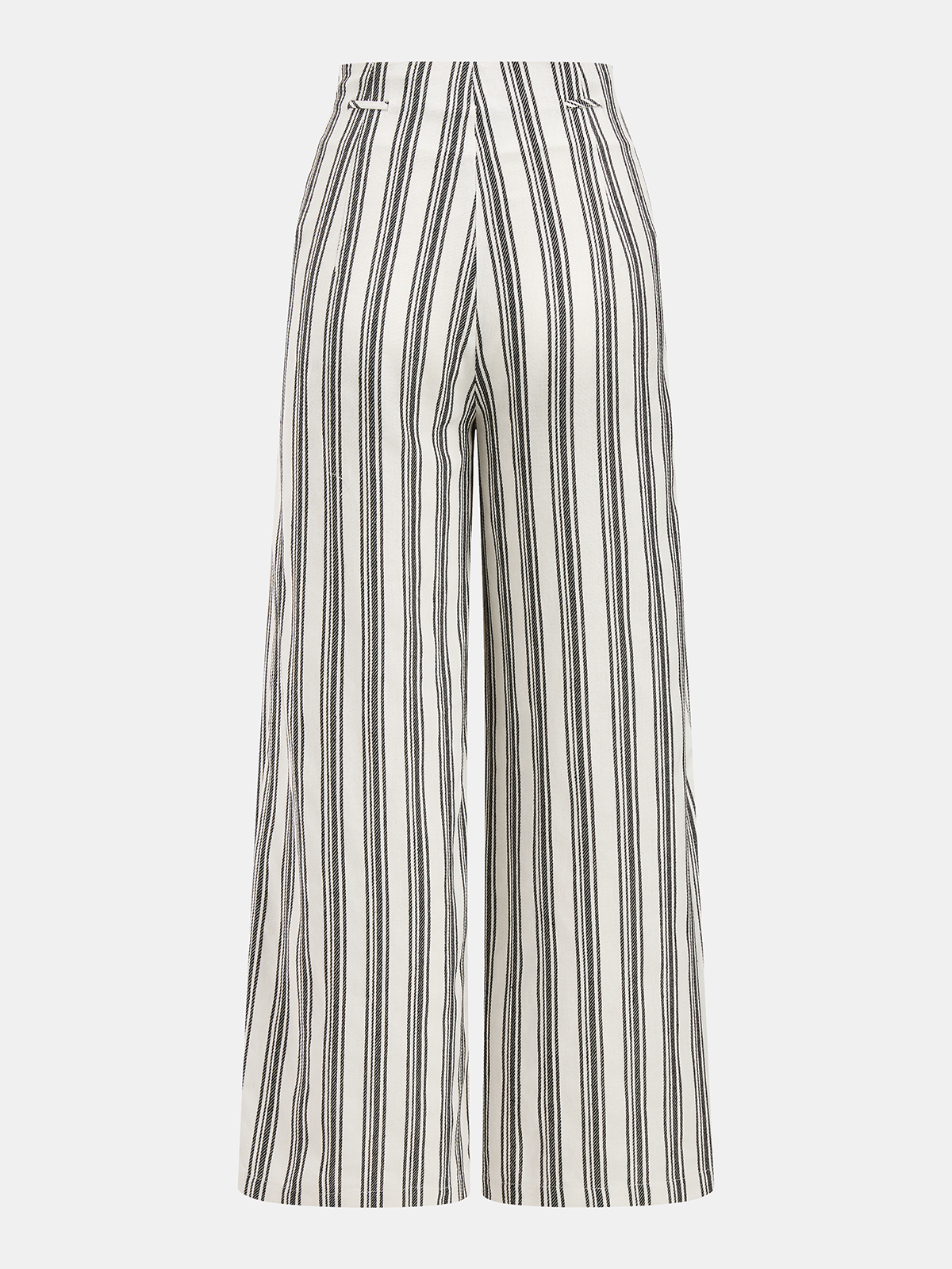 Cotton Linen Striped Wide Leg Pants Comfortable Casual Summer Wear
