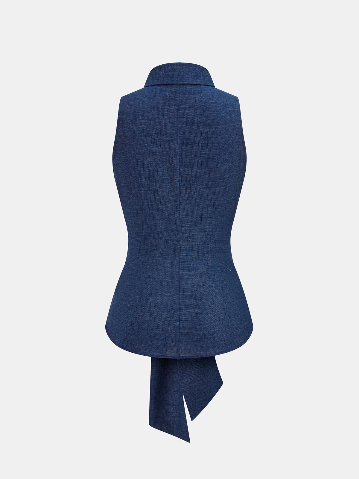 Faux Denim Tie Waist Top & Pants Set Stylish Comfortable Outfit
