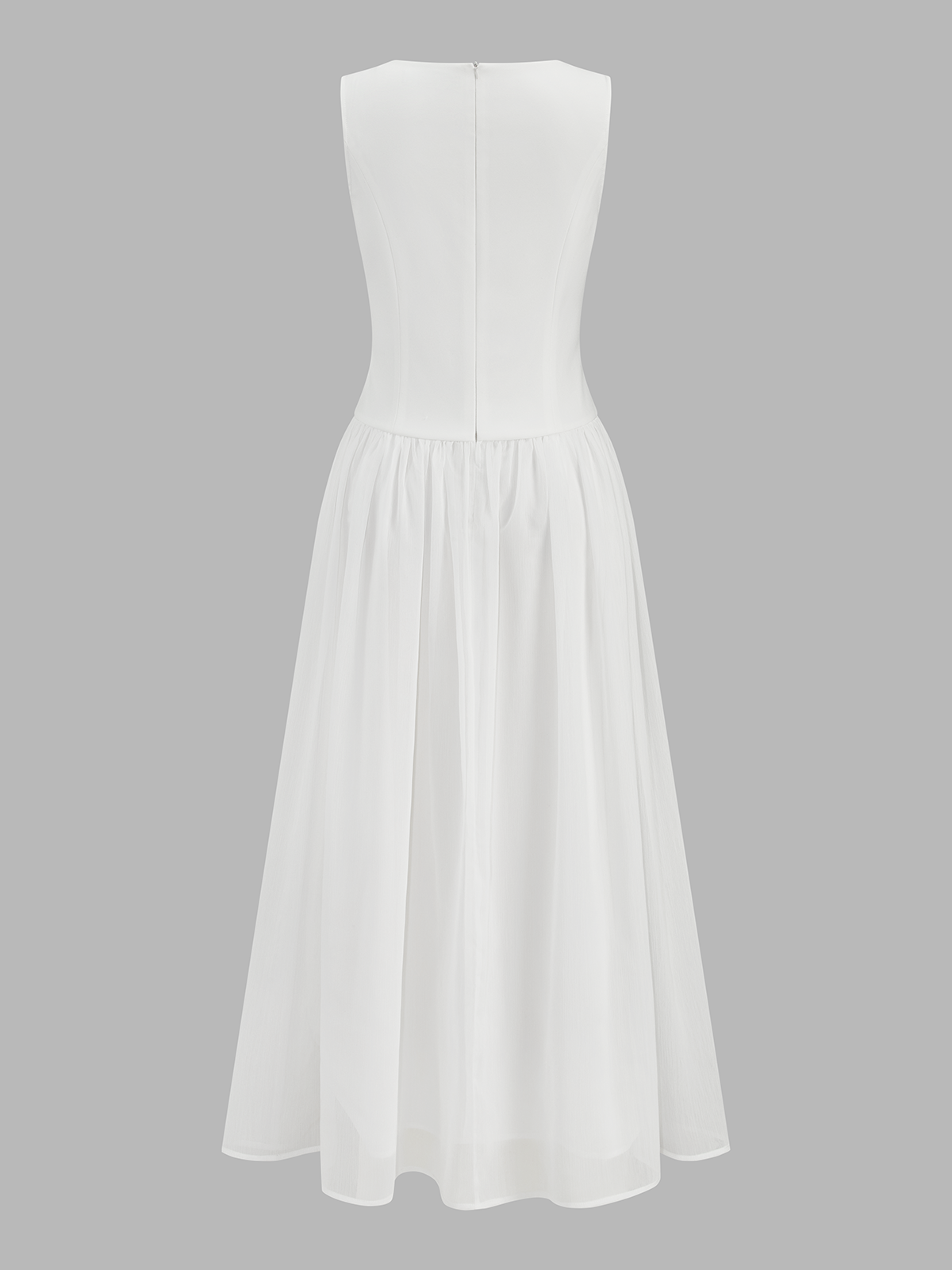 Sleeveless Crew Neck Flowy Maxi Dress for Women, Casual Summer Style
