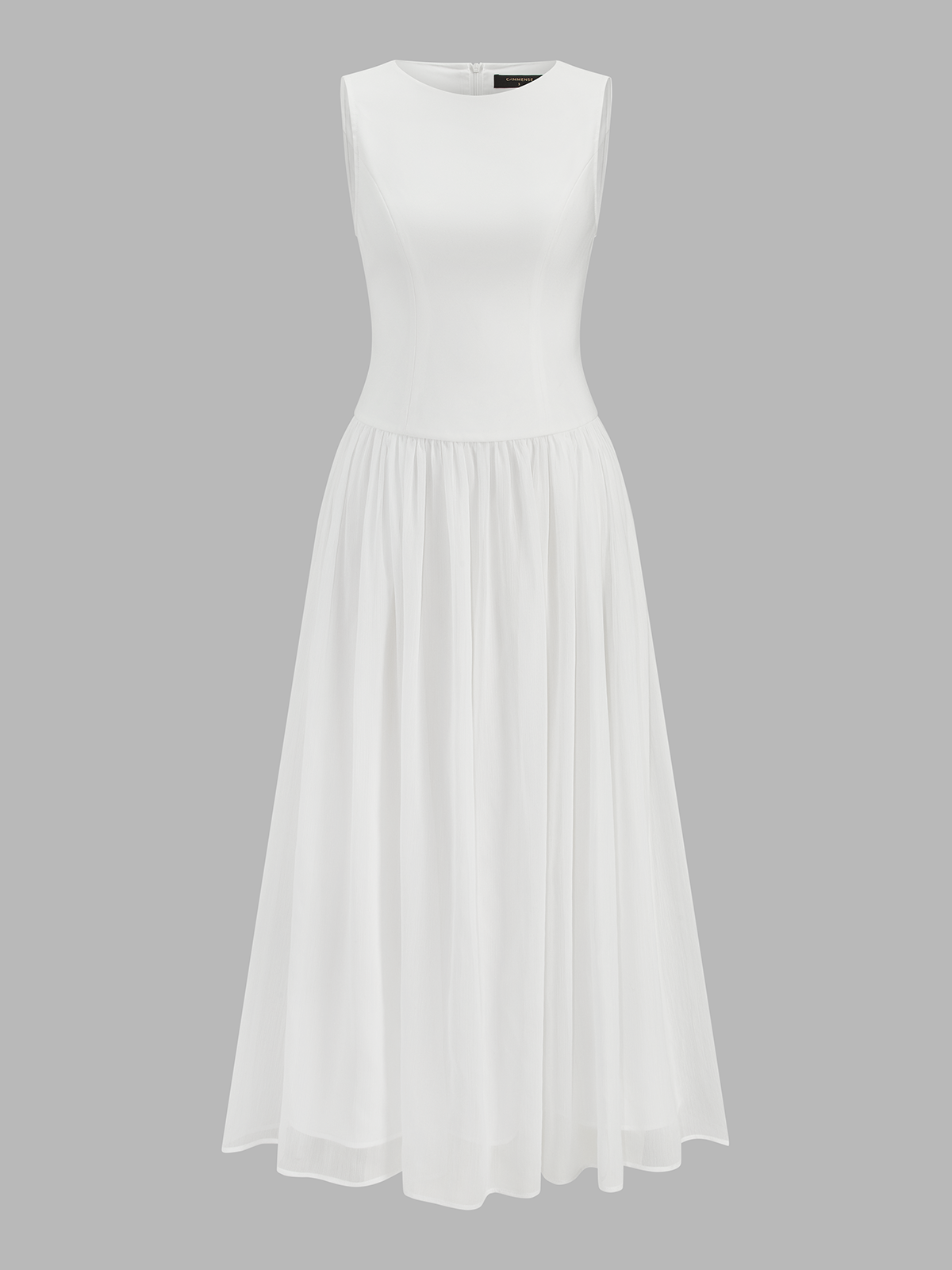 Sleeveless Crew Neck Flowy Maxi Dress for Women, Casual Summer Style