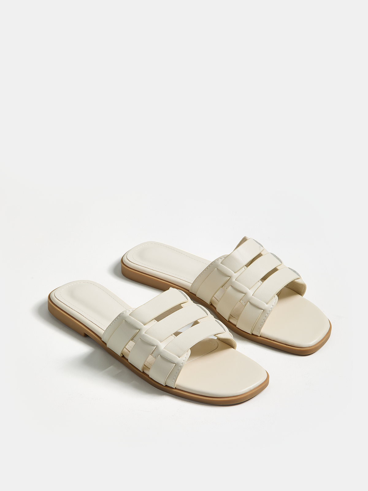 Casual Strappy Flat Slide Sandals Comfortable Summer Beach Wear