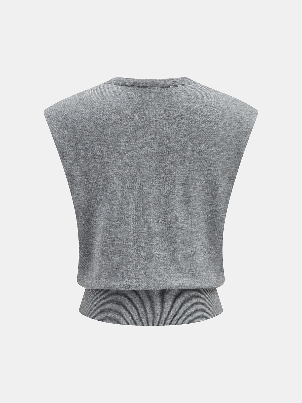 Detachable Scarf Sleeveless Knit Top Versatile Layering Essential