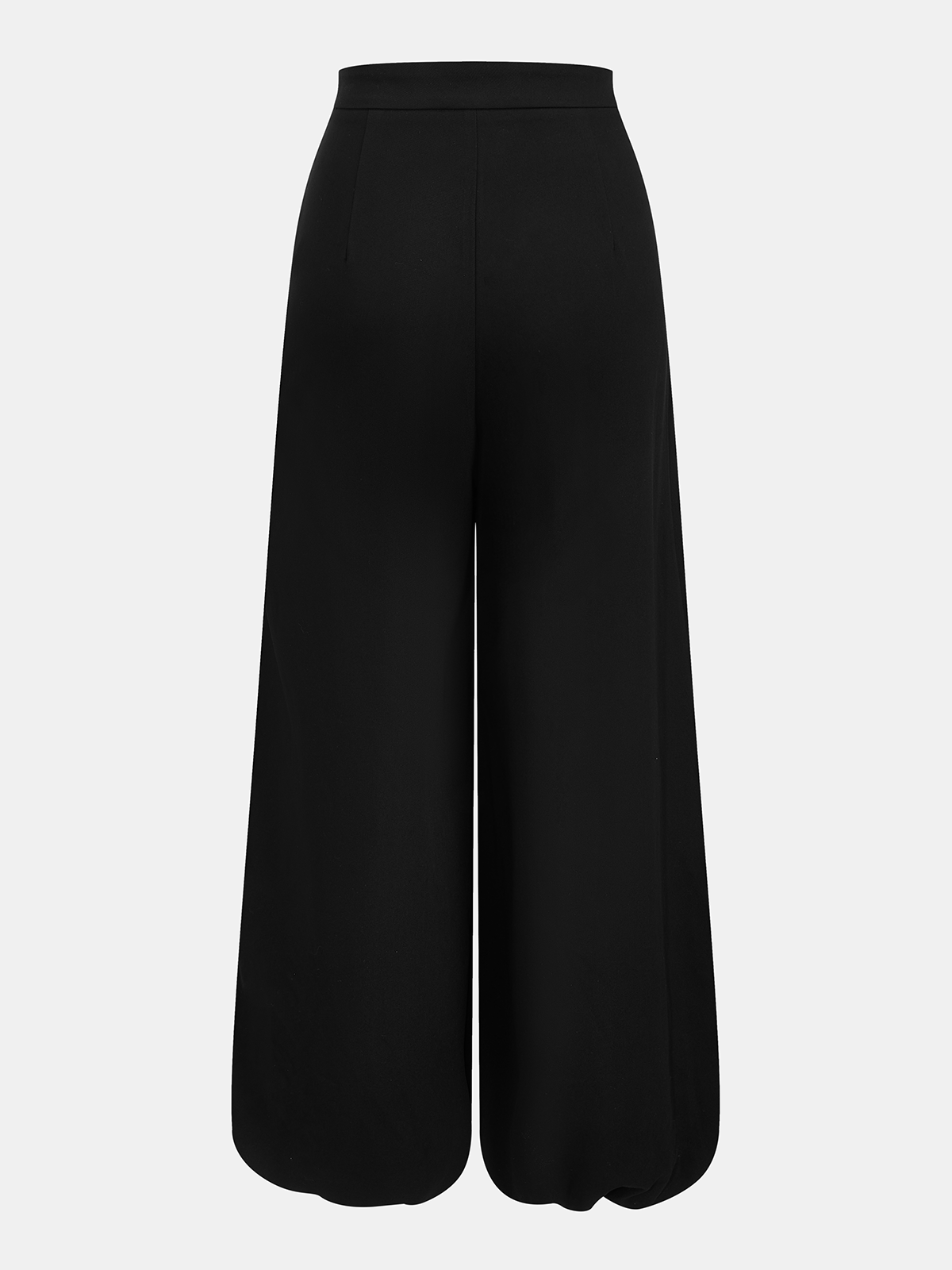Asymmetric Overlay Balloon Wide-Leg Pants - Trendy High Waist Palazzo Style