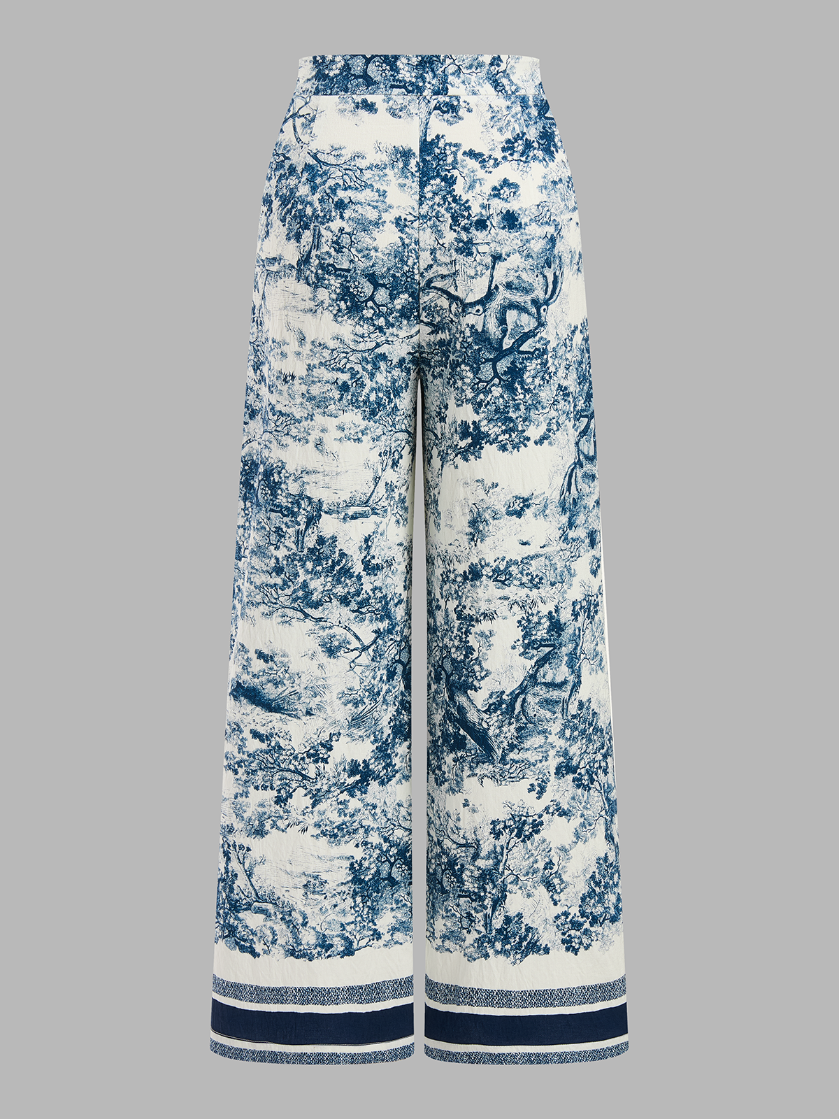 Twisted Crop Top & Chic Toile Print Pants Co-ord Set