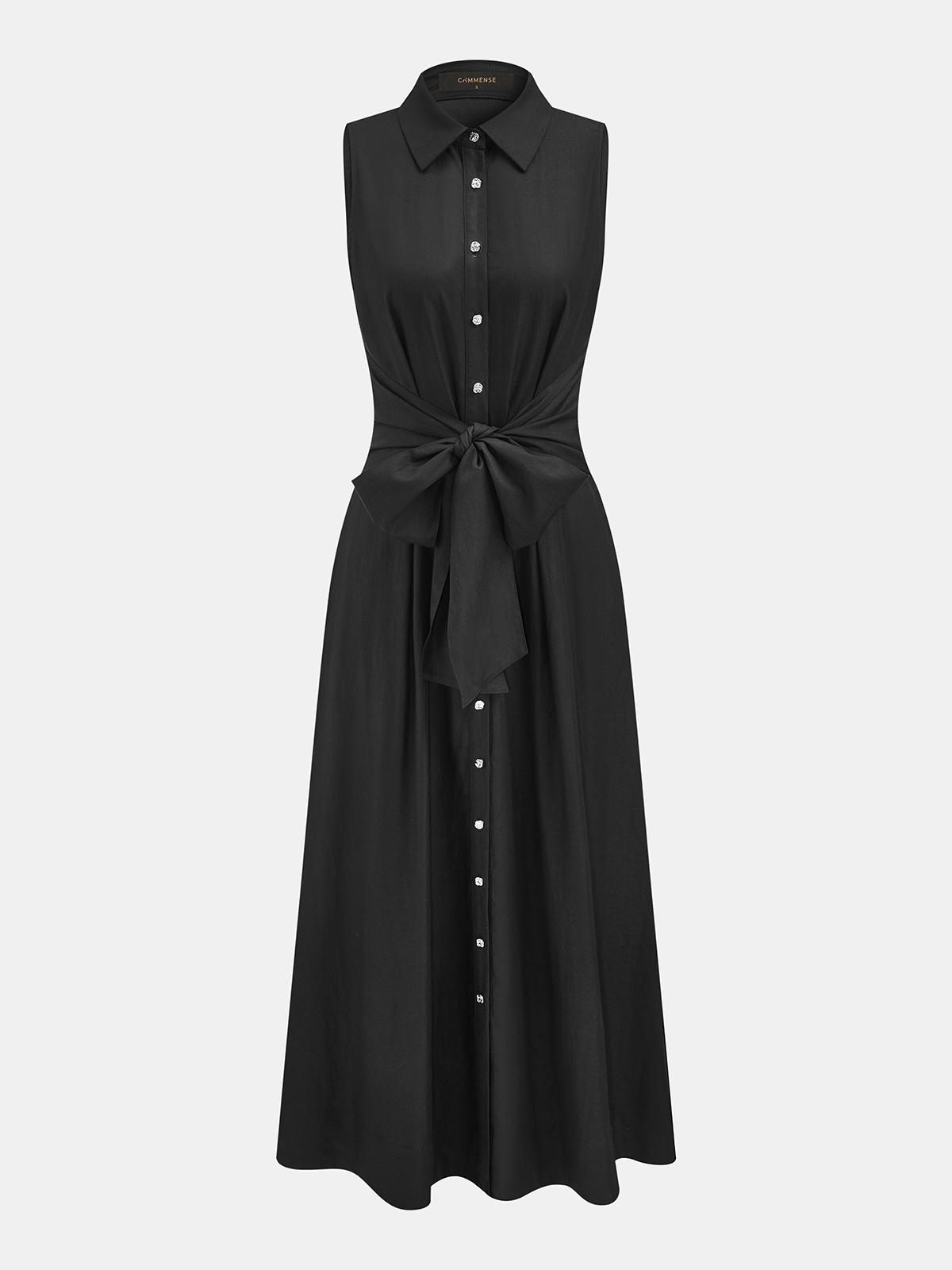 Sleeveless Tie-Waist Shirt Dress for Women Casual Summer Style