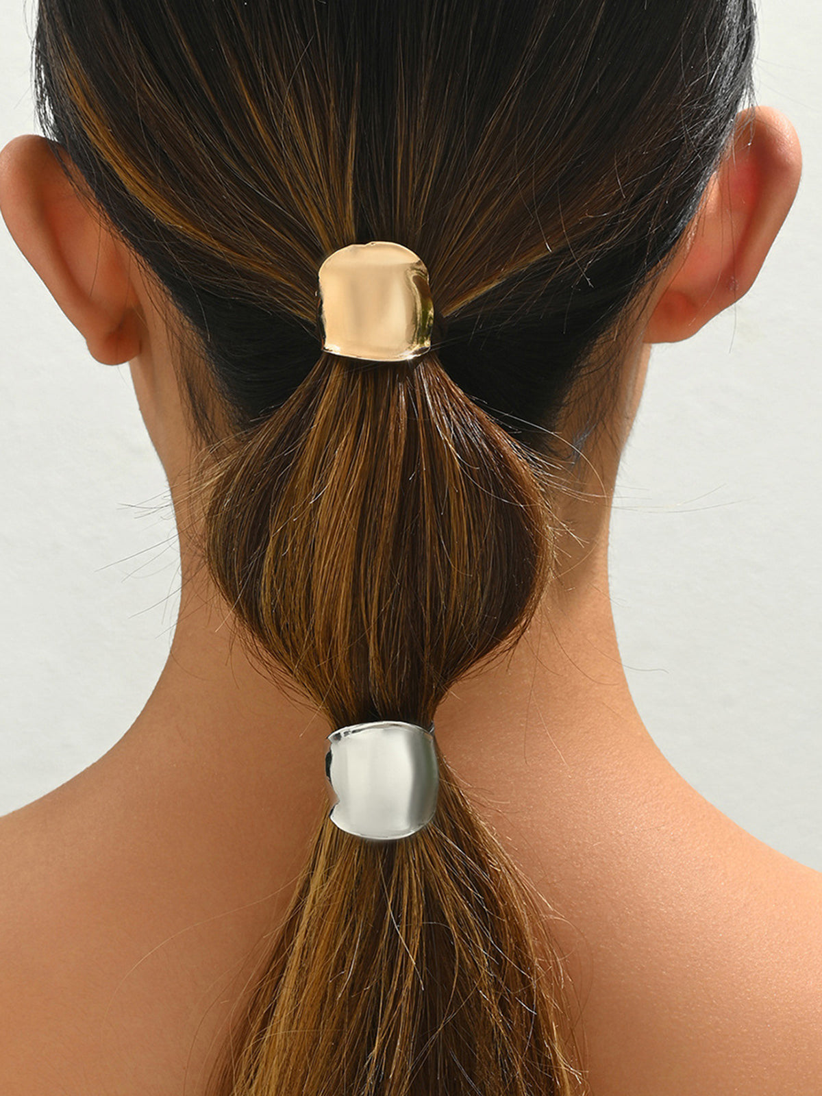 Hammered Dome Ponytail Cuff Hair Accessory Styling Tool