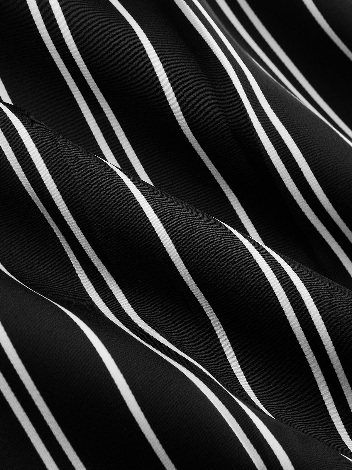 Satin Wrap Bodysuit & Striped Shorts Set for Women's Summer Fashion