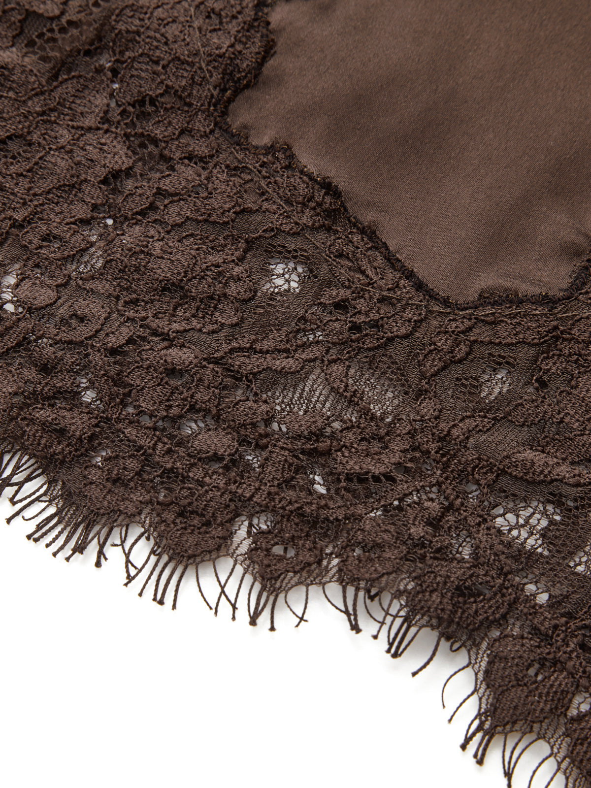 Lace Trim Satin V-Neck Cami Top for Women Summer Casual