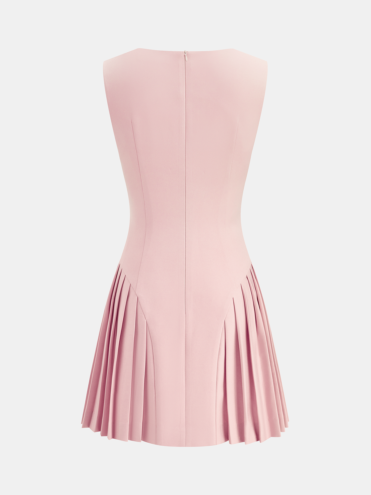 Sleeveless Pleated Mini Dress for Summer Parties and Casual Wear