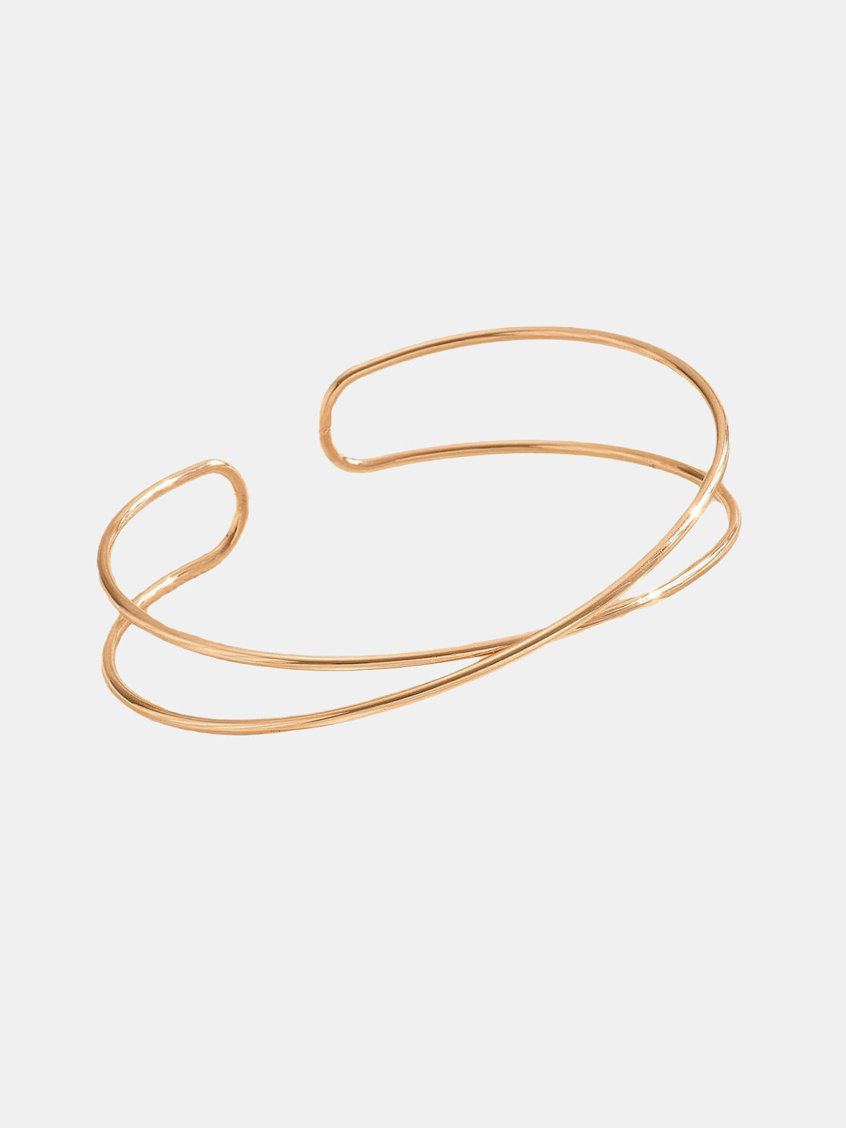 Minimalist Crisscross Upper Arm Cuff Braided Design Adjustable Jewelry