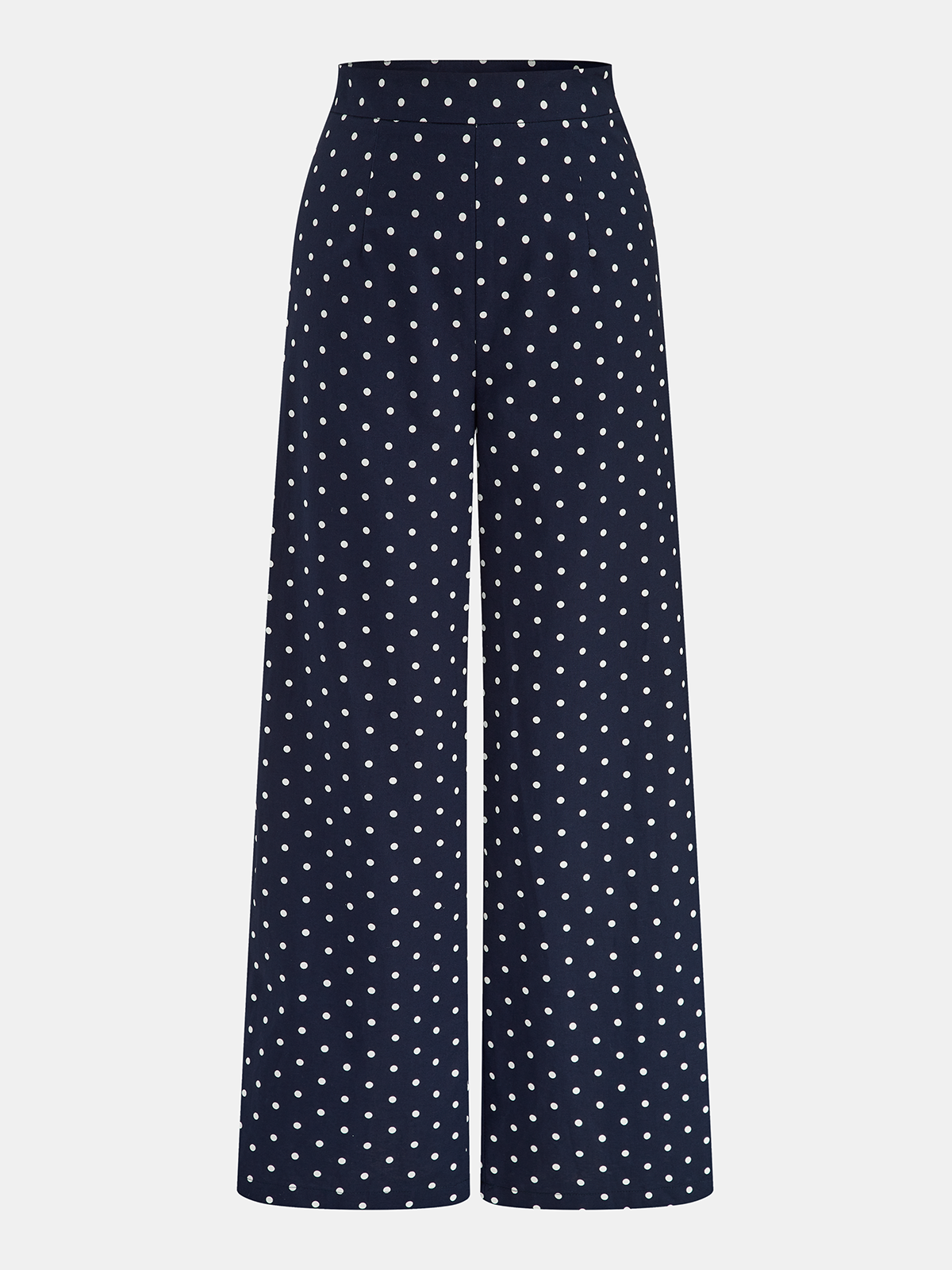 Linen Blend Polka Dot Peplum Top & Pants Set for Women Summer Casual