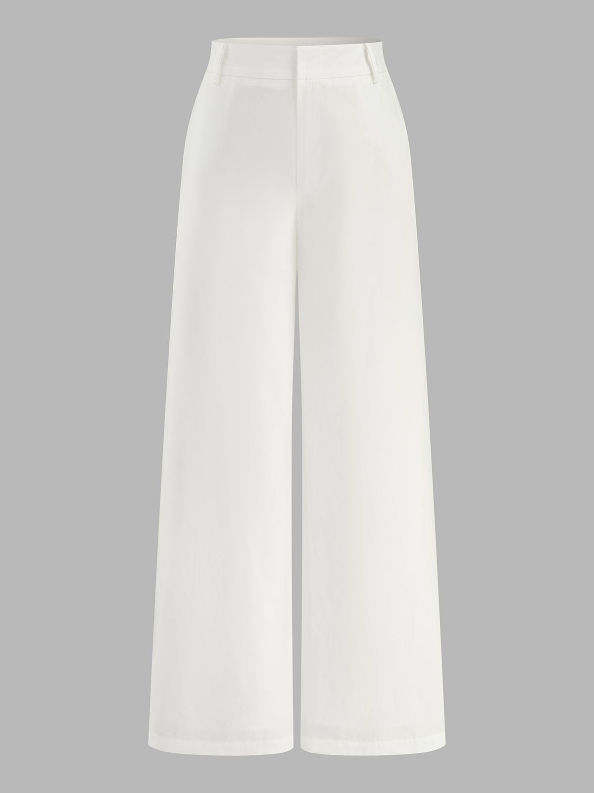 Strapless Asymmetrical Ruched Top & High-Waist Pants Outfit Set