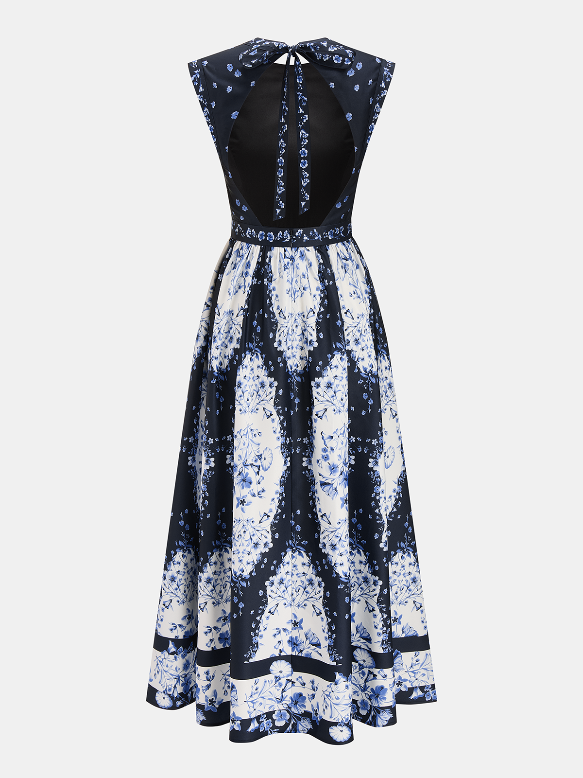 Backless Floral Print Maxi Dress for Summer Beachwear and Weddings