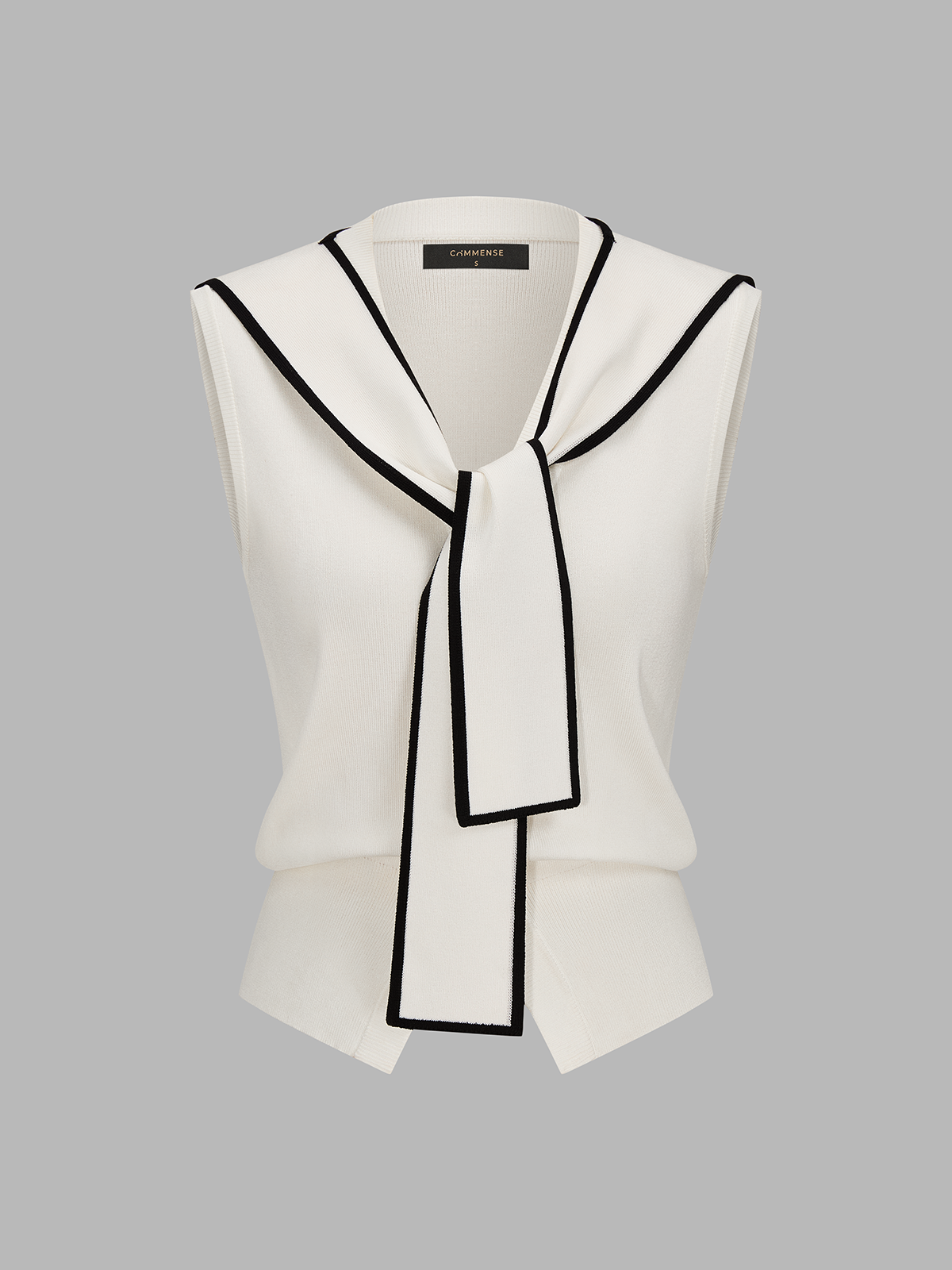 Removable Sailor Collar Knit Vest Adjustable Women's Retro School Style