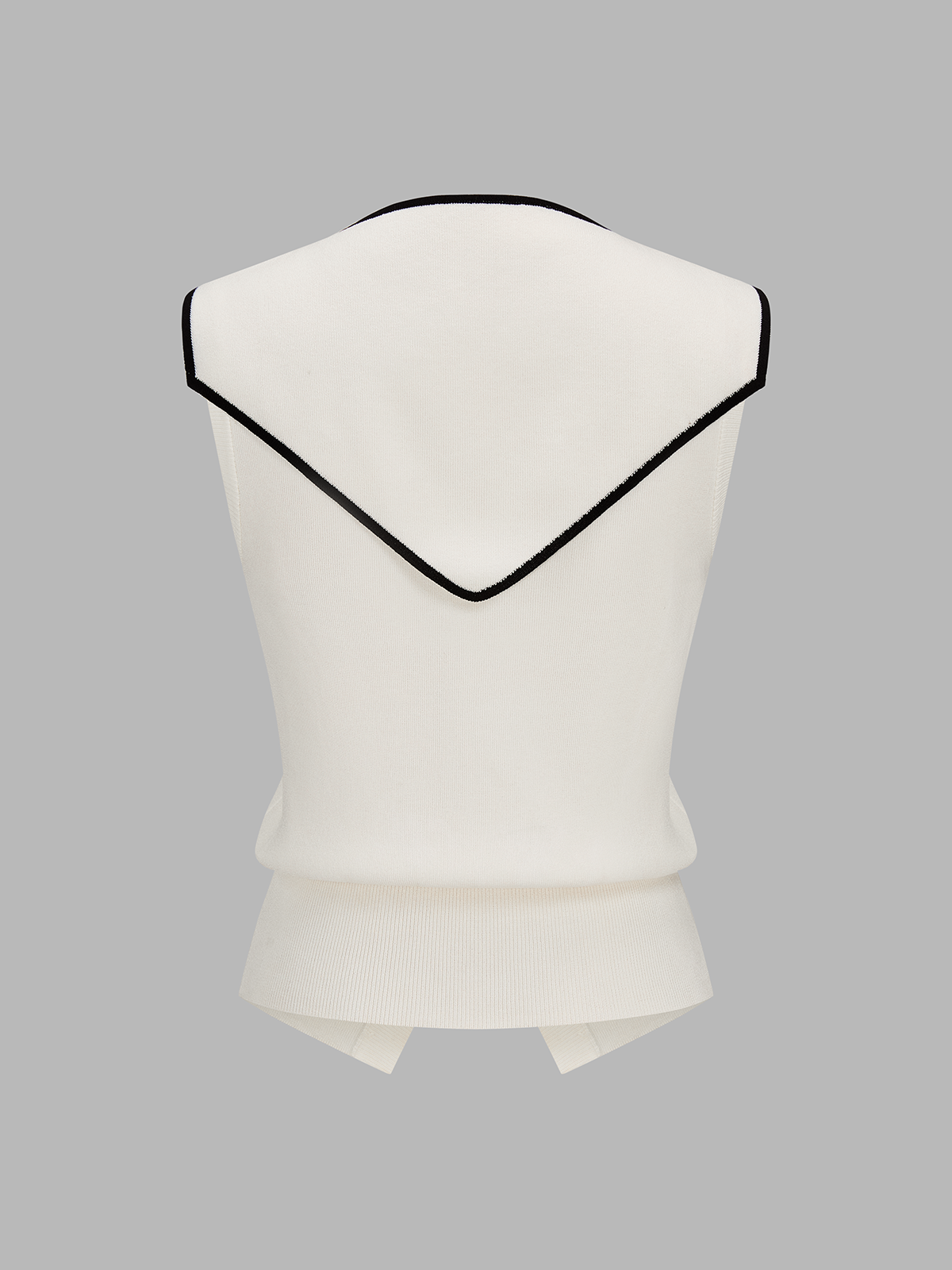 Removable Sailor Collar Knit Vest Adjustable Women's Retro School Style