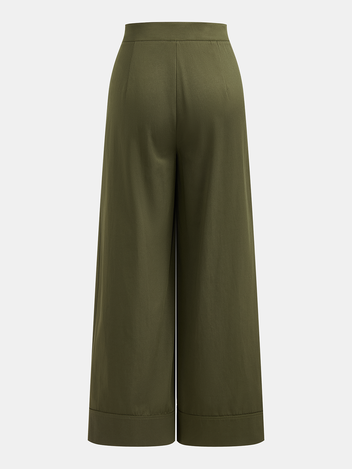 Asymmetric Pleated Wide Leg Pants High Waist Fashion Trousers