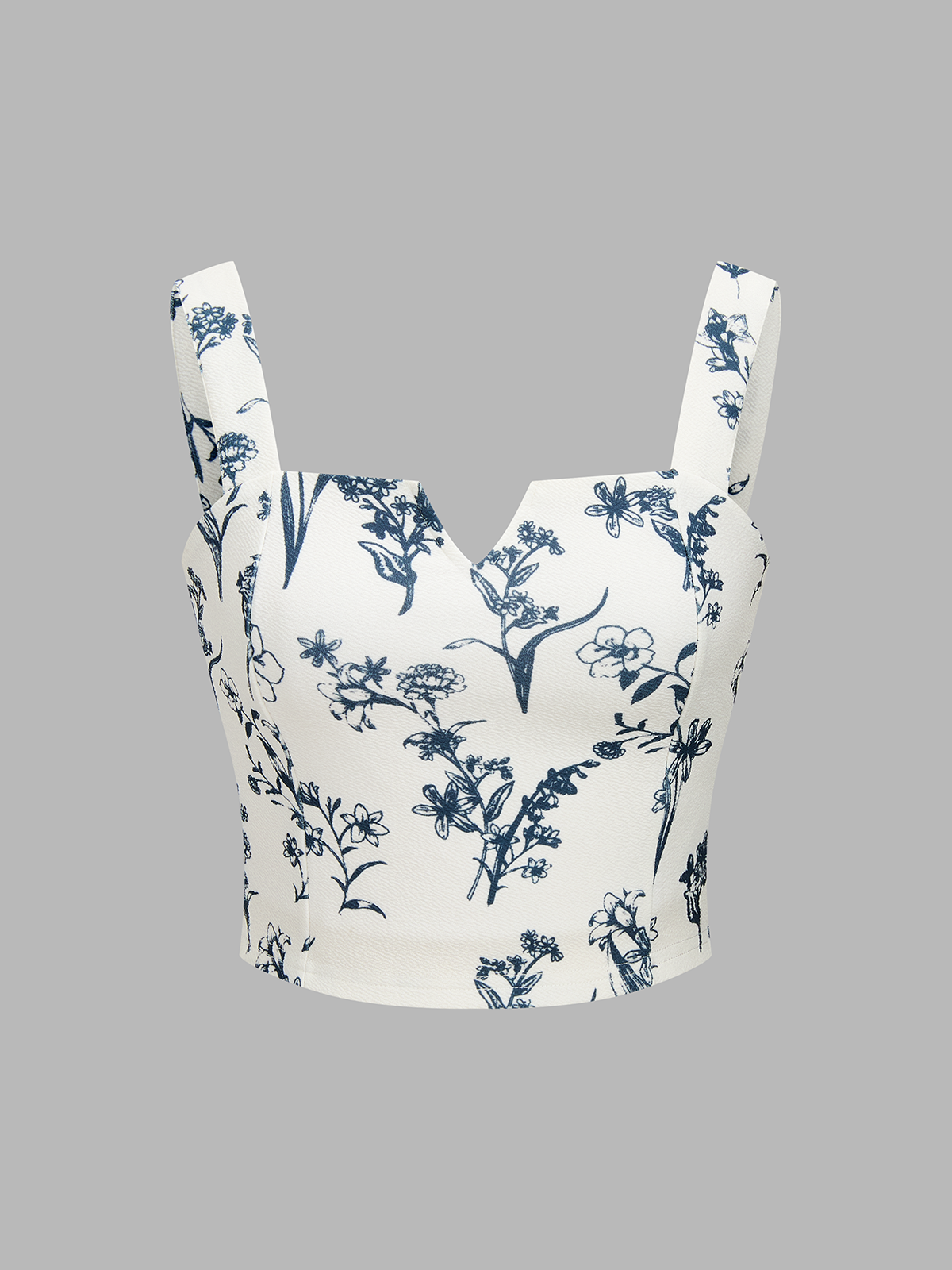 Floral Print Crop Cami Top & Wide Leg Pants Set for Women Summer Casual