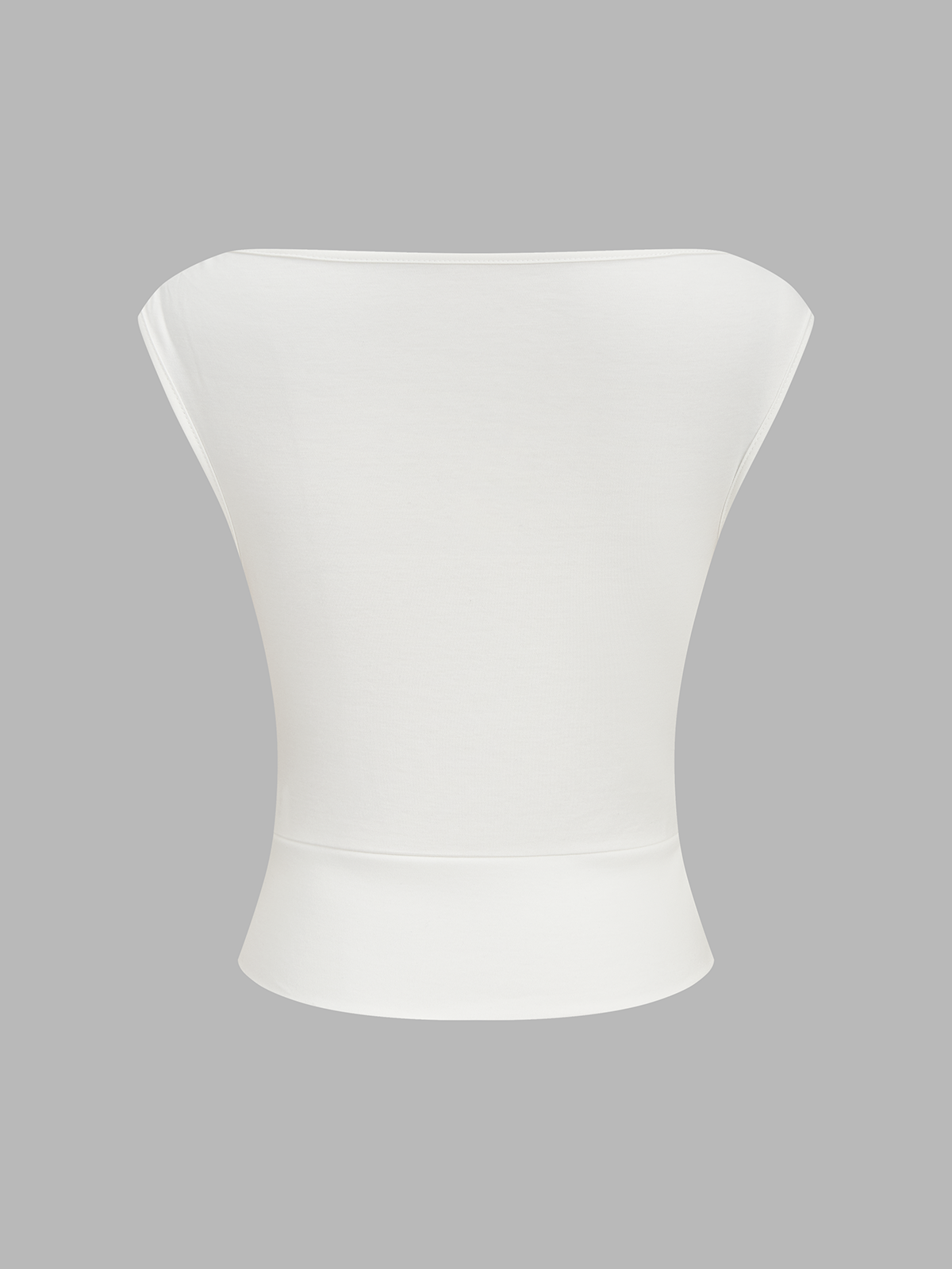 Asymmetric Neckline Ruched Blouse with Elegant Draping Detail