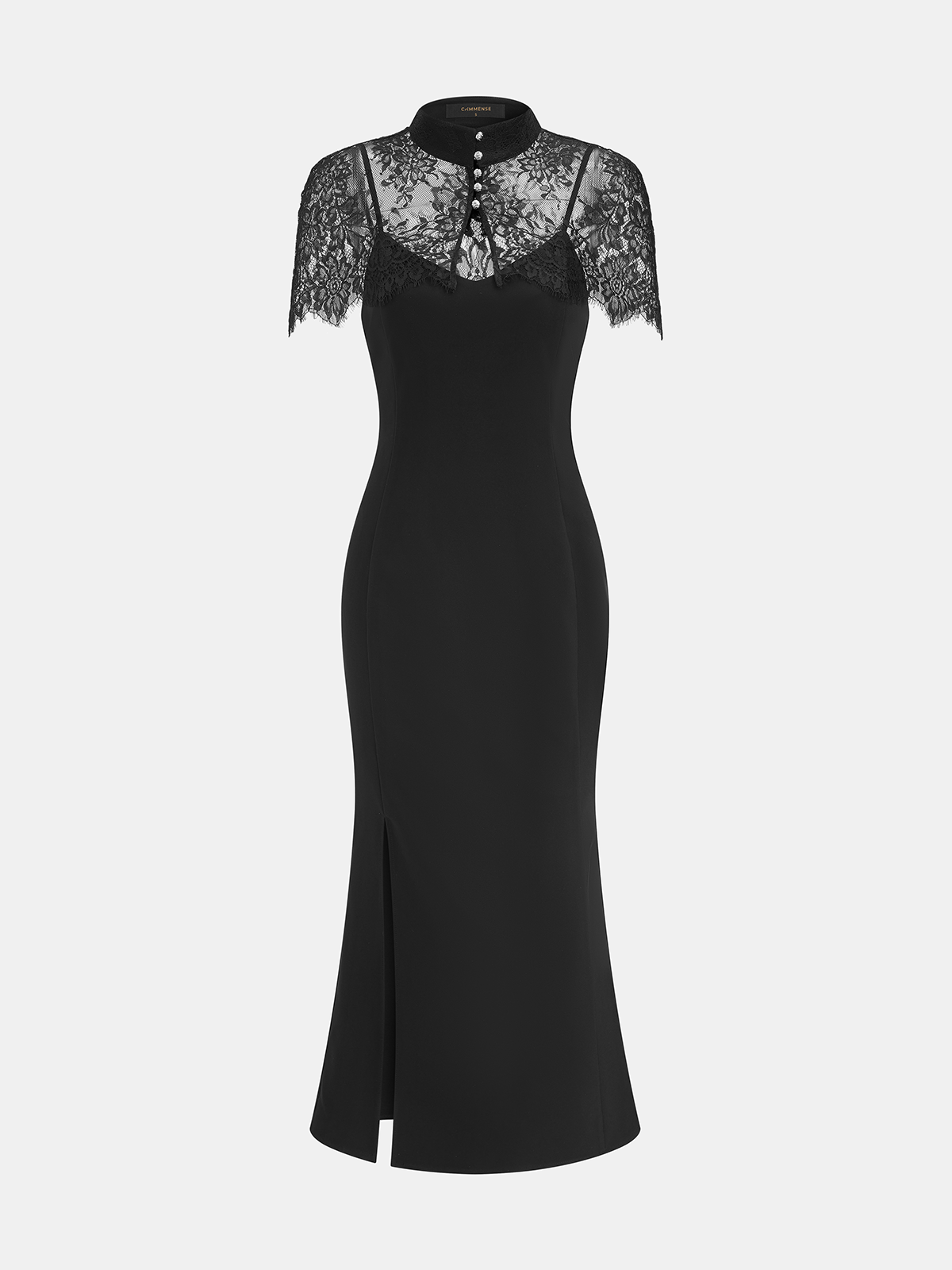Lace Capelet & Mermaid Dress Two-Piece Set for Weddings and Galas